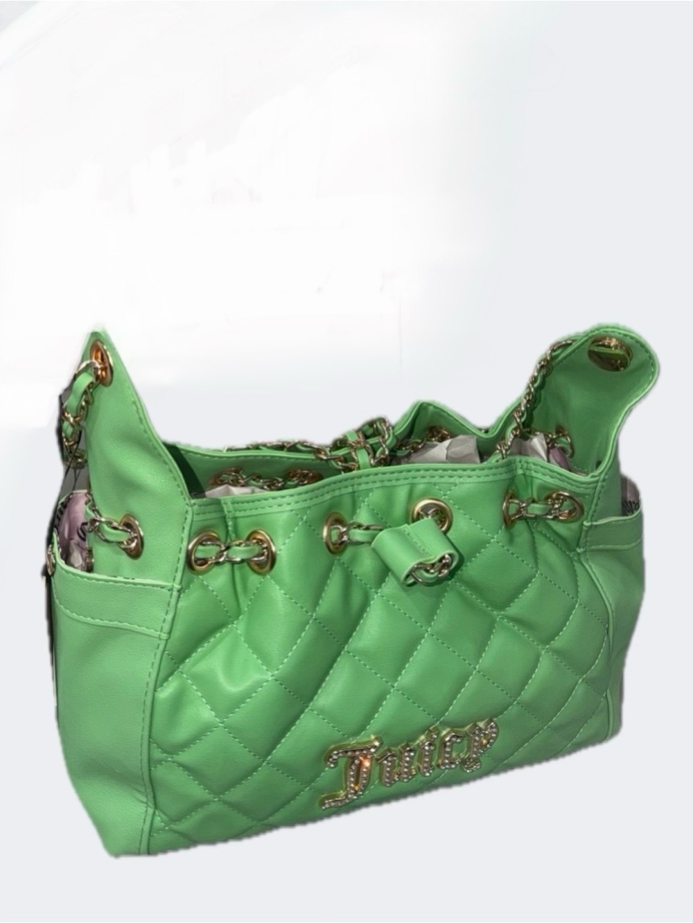 Juicy Couture Fashion Icon Bucket Bag in Green